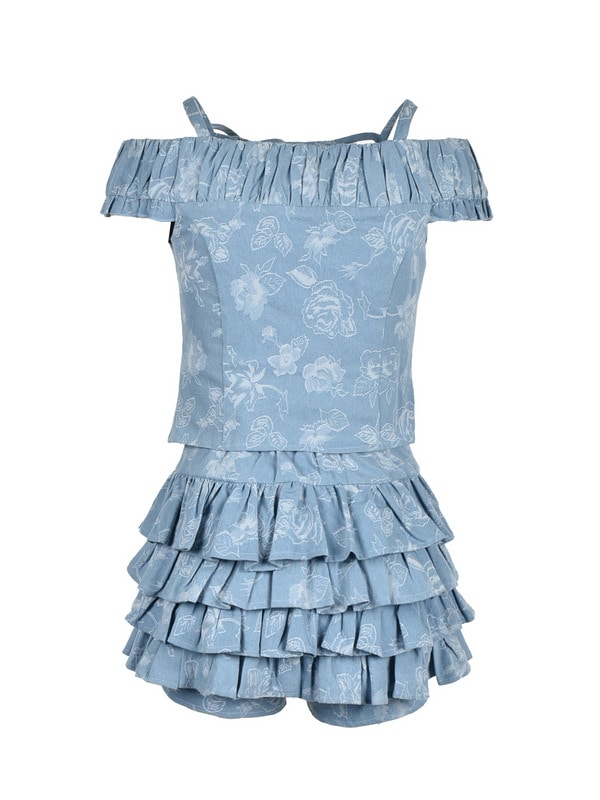 Off Shoulder Fit Frill Set 詳細画像 オフホワイト 16