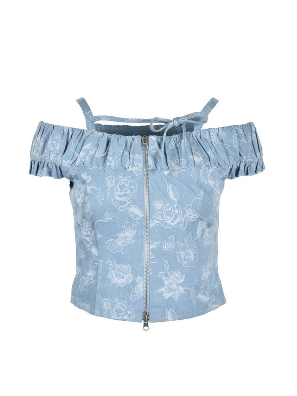 Off Shoulder Fit Frill Set 詳細画像 オフホワイト 16