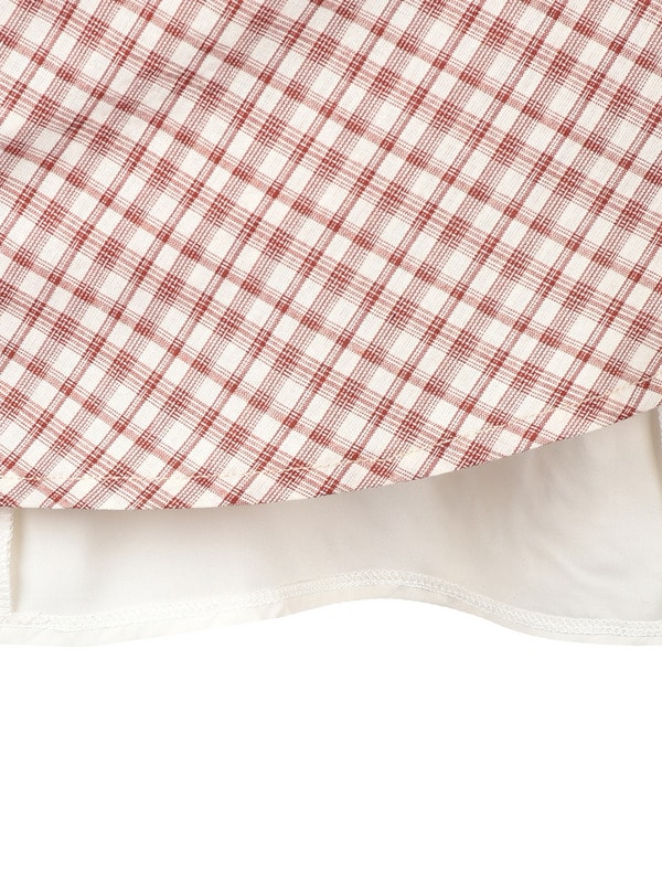 Big Ribbon Check Mermaid Onepiece 詳細画像 ワイン 16