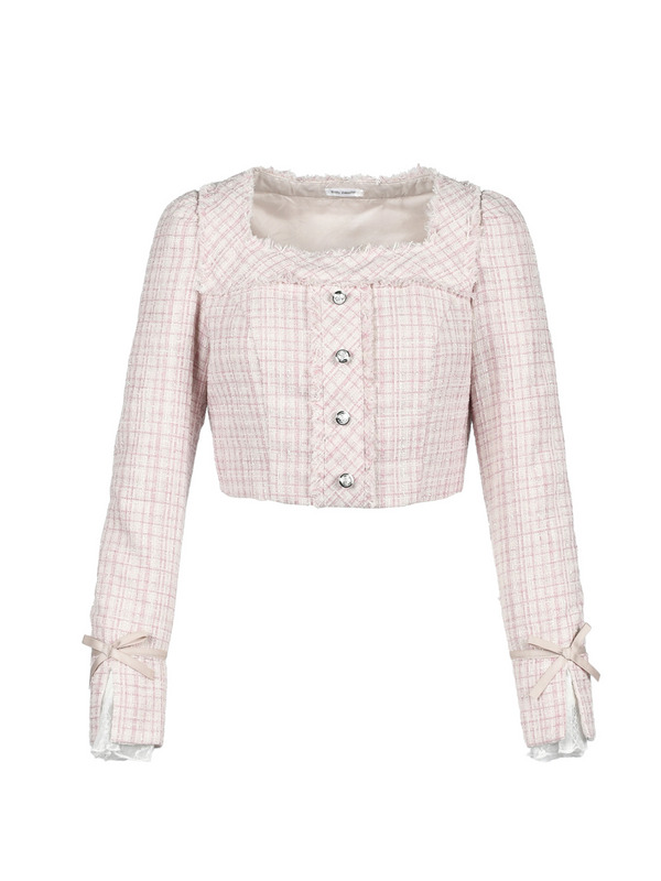 Tweed Lace Setup 詳細画像 ベージュ 16