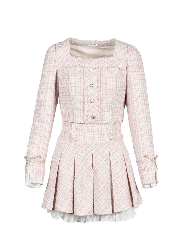 Tweed Lace Setup 詳細画像 ピンク 1