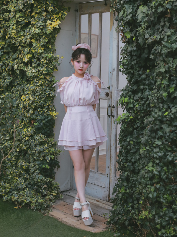 Frill Flare Shortpants 詳細画像 ブラック 16