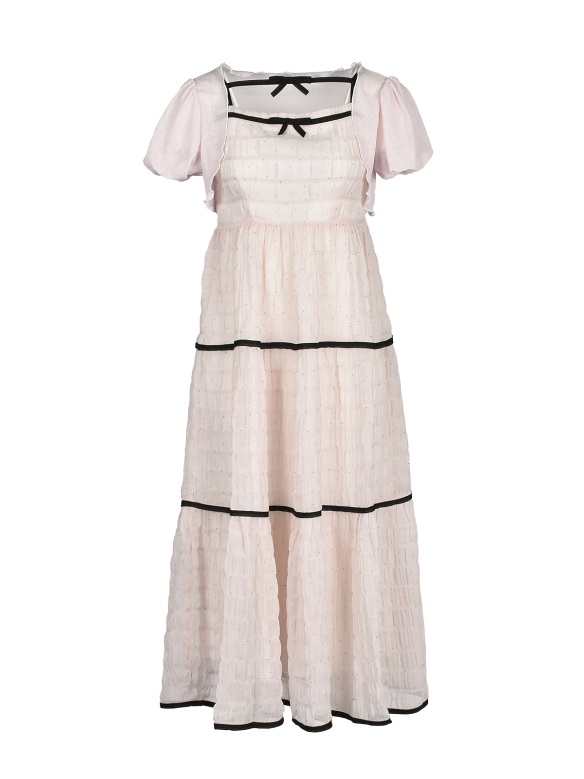 Bicolor Ribbon Onepiece*Cardigan Set｜evelyn（エブリン）公式通販サイト