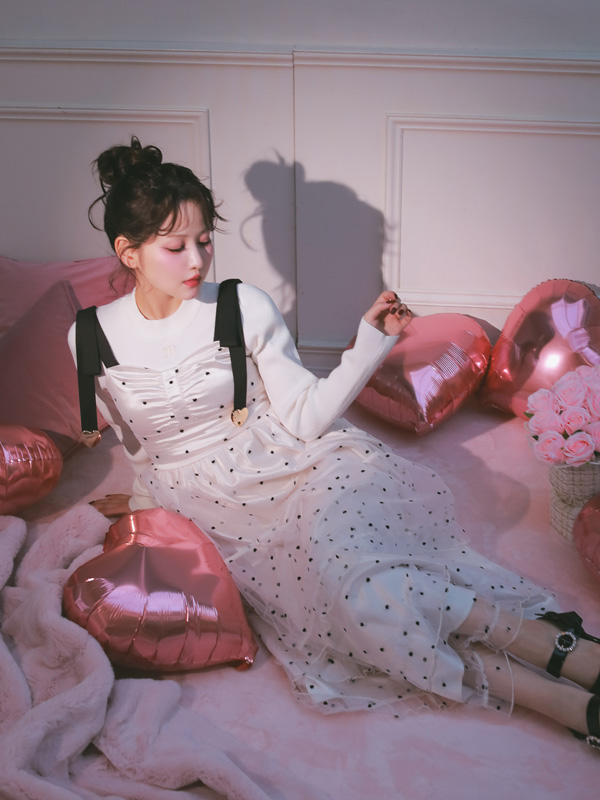 Logo Point Rib Knit 詳細画像 オフホワイト 16