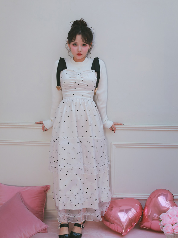 Logo Point Rib Knit 詳細画像 オフホワイト 16