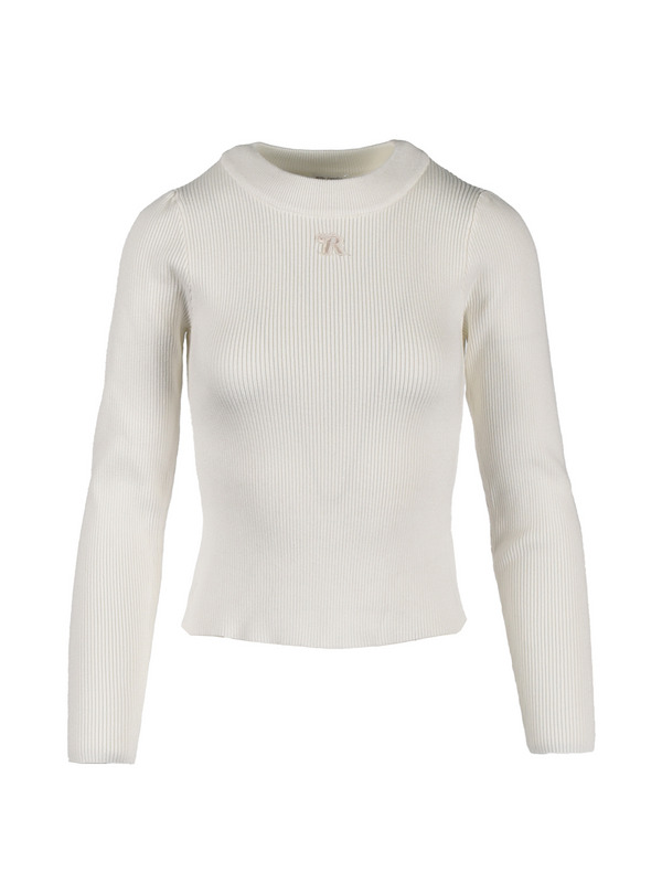 Logo Point Rib Knit 詳細画像 オフホワイト 1