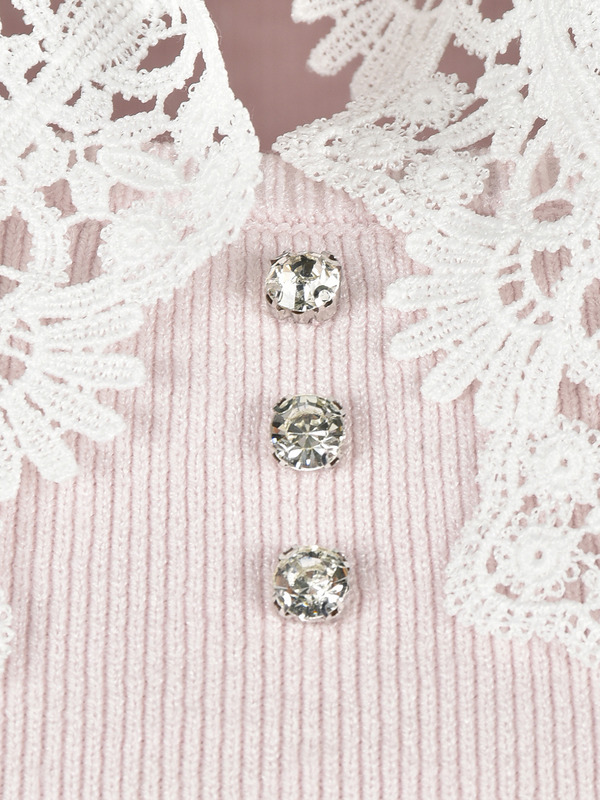  Lace Ribbon Knit 詳細画像 ピンク 16