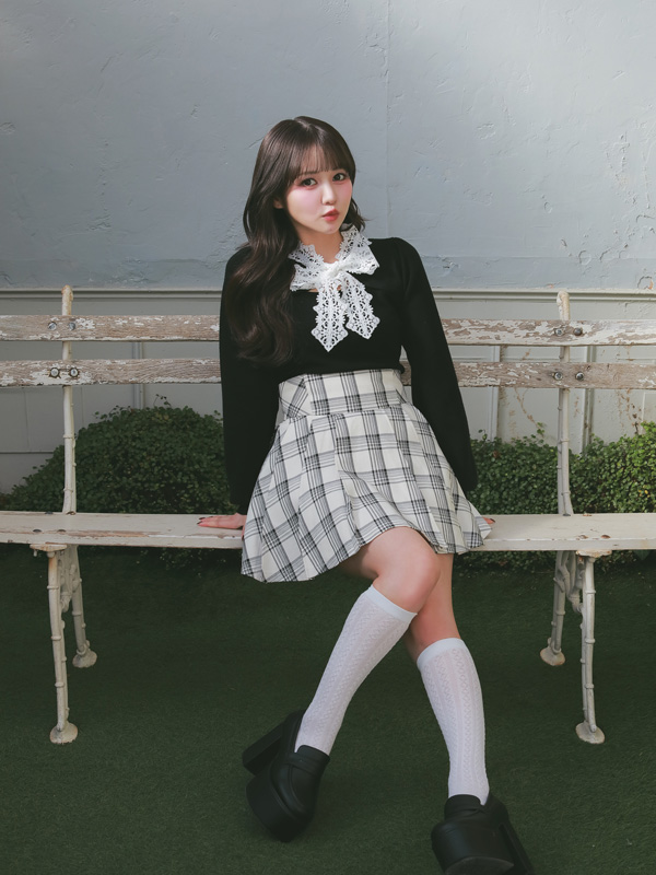  Lace Ribbon Knit 詳細画像 ピンク 16