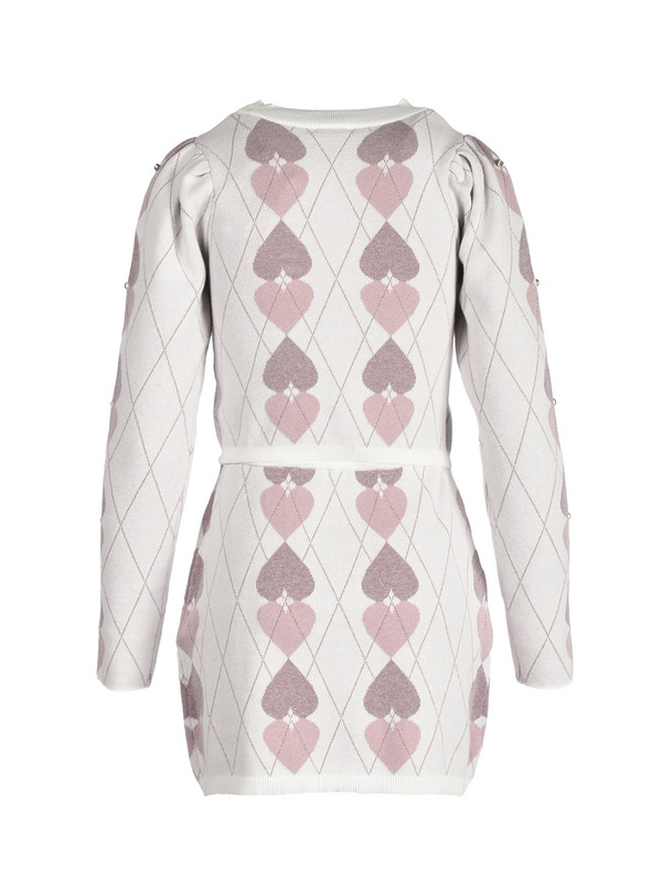 Heart Argyle Knit Set 詳細画像 ブラック 16