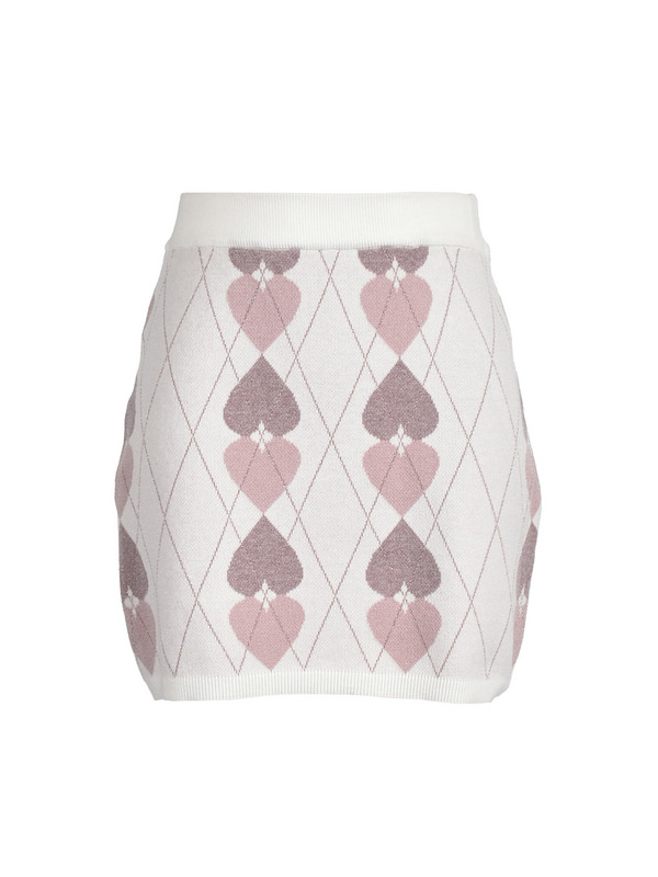 Heart Argyle Knit Set 詳細画像 ブラック 16