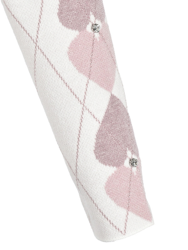 Heart Argyle Knit Set 詳細画像 ブラック 16