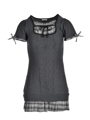 Docking Pleats Fit Knit Onepiece