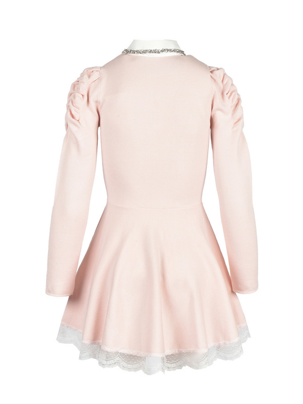 Collar Bijou Knit MIni Onepiece 詳細画像 ピンク 16