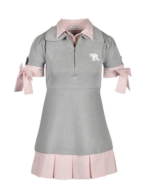 Shirt Docking Knit Onepiece