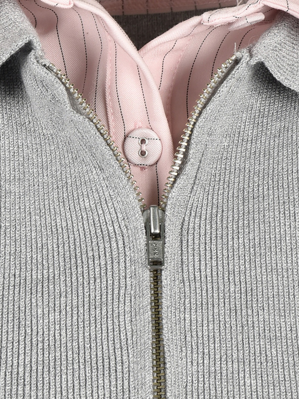 Shirt Docking Knit Onepiece 詳細画像 ネイビー 16