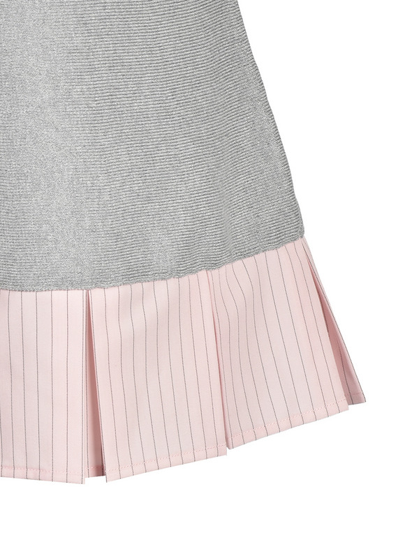 Shirt Docking Knit Onepiece 詳細画像 ネイビー 16