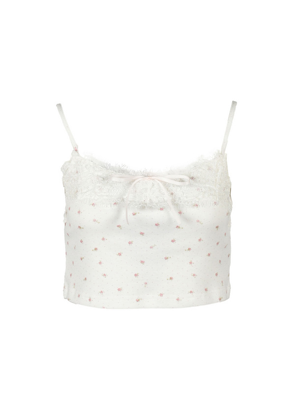 Lace Ribbon Cami Cardigan Set 詳細画像 ピンク 16