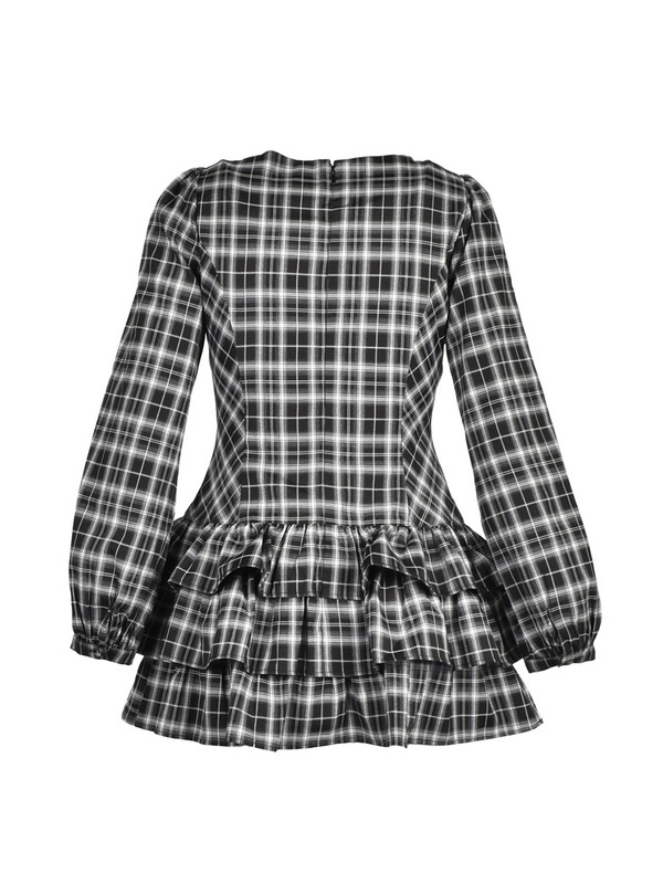 Frill Tiered Mini Onepiece 詳細画像 ブラック 16