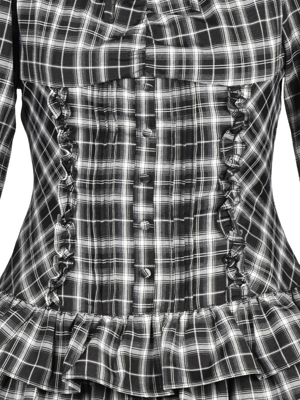 Frill Tiered Mini Onepiece 詳細画像 ブラック 16