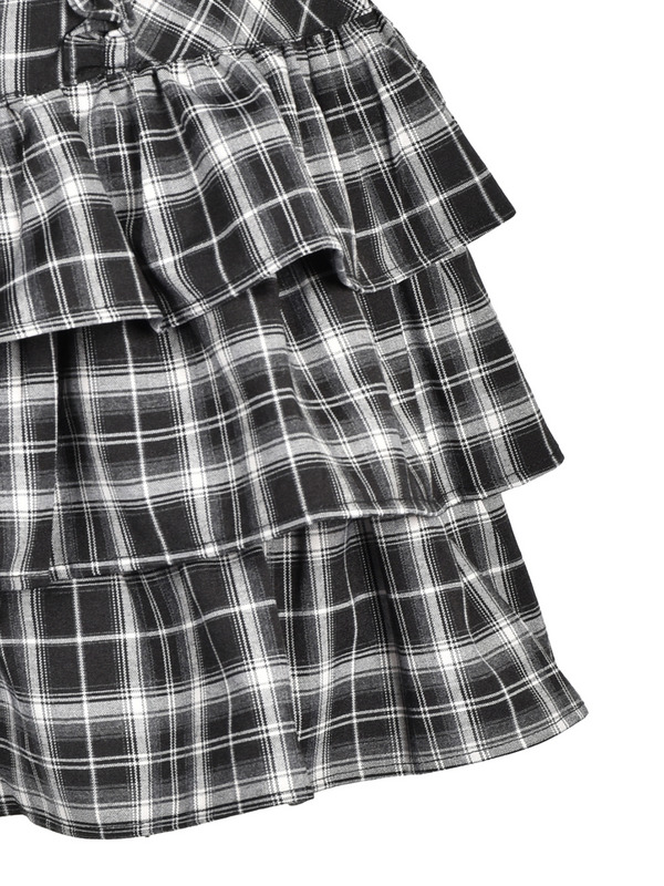 Frill Tiered Mini Onepiece 詳細画像 ブラック 16