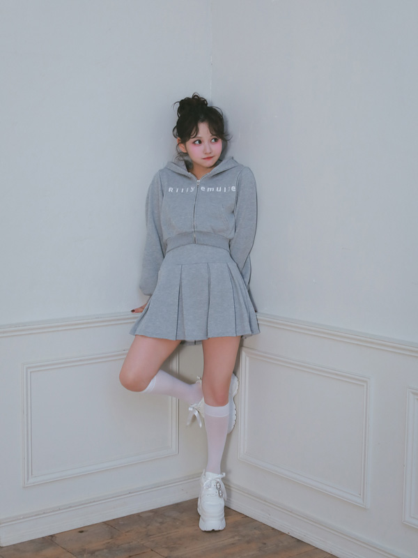 Logo Glitter Sweat Set 詳細画像 グレイ 16