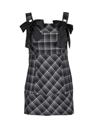 Ribbon Check Tight Cami Onepiece