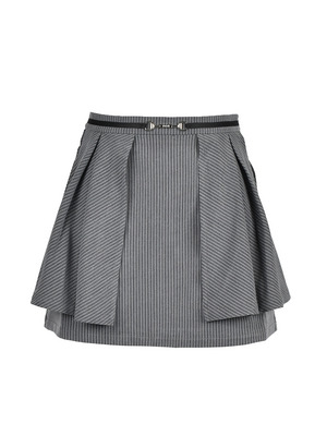 Stripe Bit Belt Mini Skirt