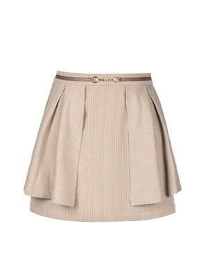 Stripe Bit Belt Mini Skirt