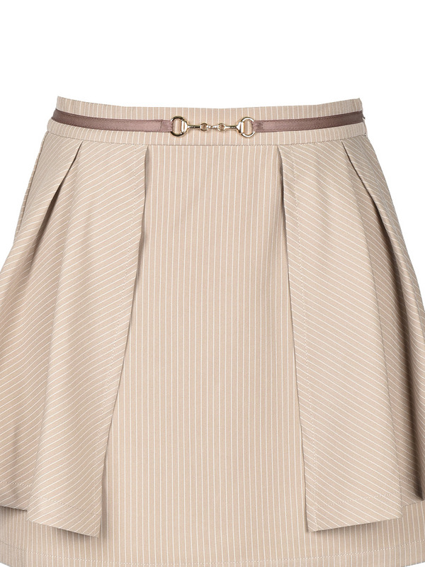 Stripe Bit Belt Mini Skirt 詳細画像 チャコール 16