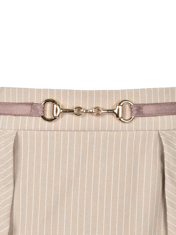 Stripe Bit Belt Mini Skirt 詳細画像 チャコール 16