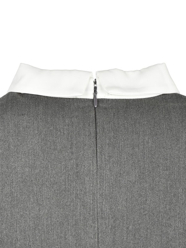 Double Ribbon Ballon Pleats Onepiece 詳細画像 チャコール 16