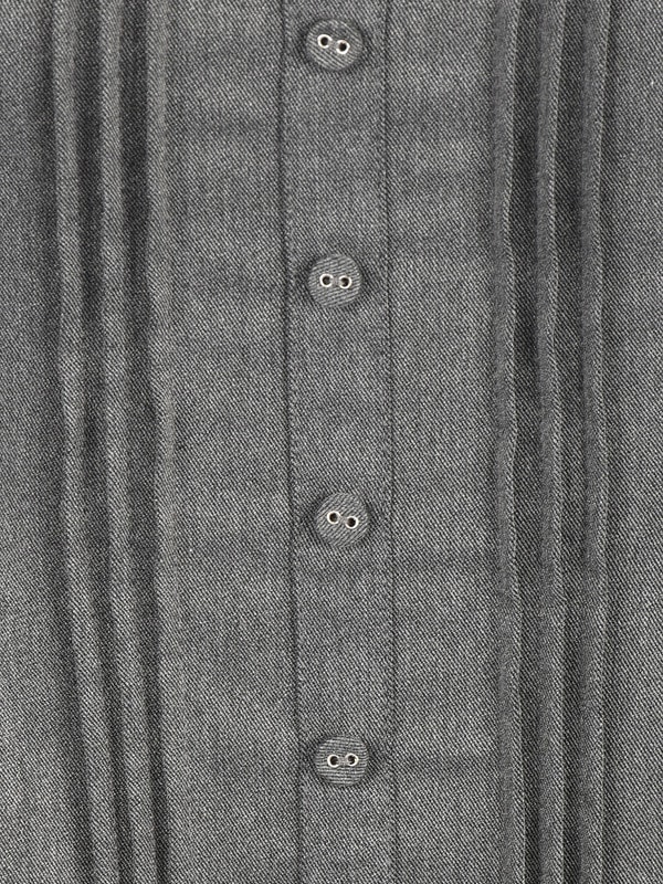 Double Ribbon Ballon Pleats Onepiece 詳細画像 チャコール 16