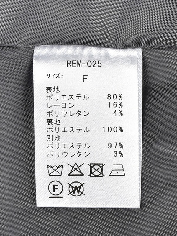 Double Ribbon Ballon Pleats Onepiece 詳細画像 チャコール 16