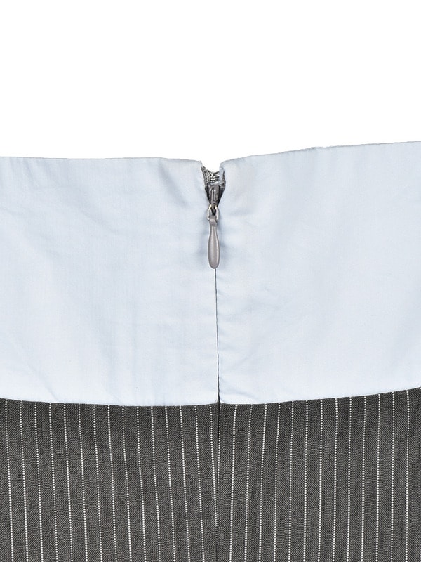 Double Pleated Ribbon Onepiece 詳細画像 チャコール 16