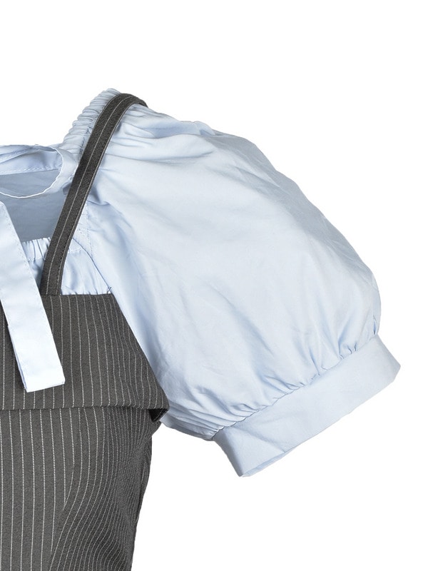 Double Pleated Ribbon Onepiece 詳細画像 チャコール 16