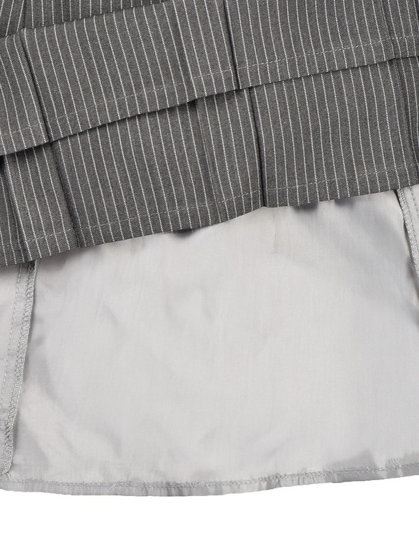 Double Pleated Ribbon Onepiece 詳細画像 チャコール 16