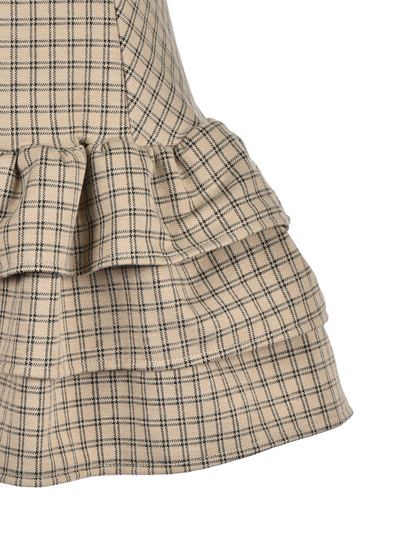 Ribbon Fit Tiered Sweat Onepiece 詳細画像 チャコール 16