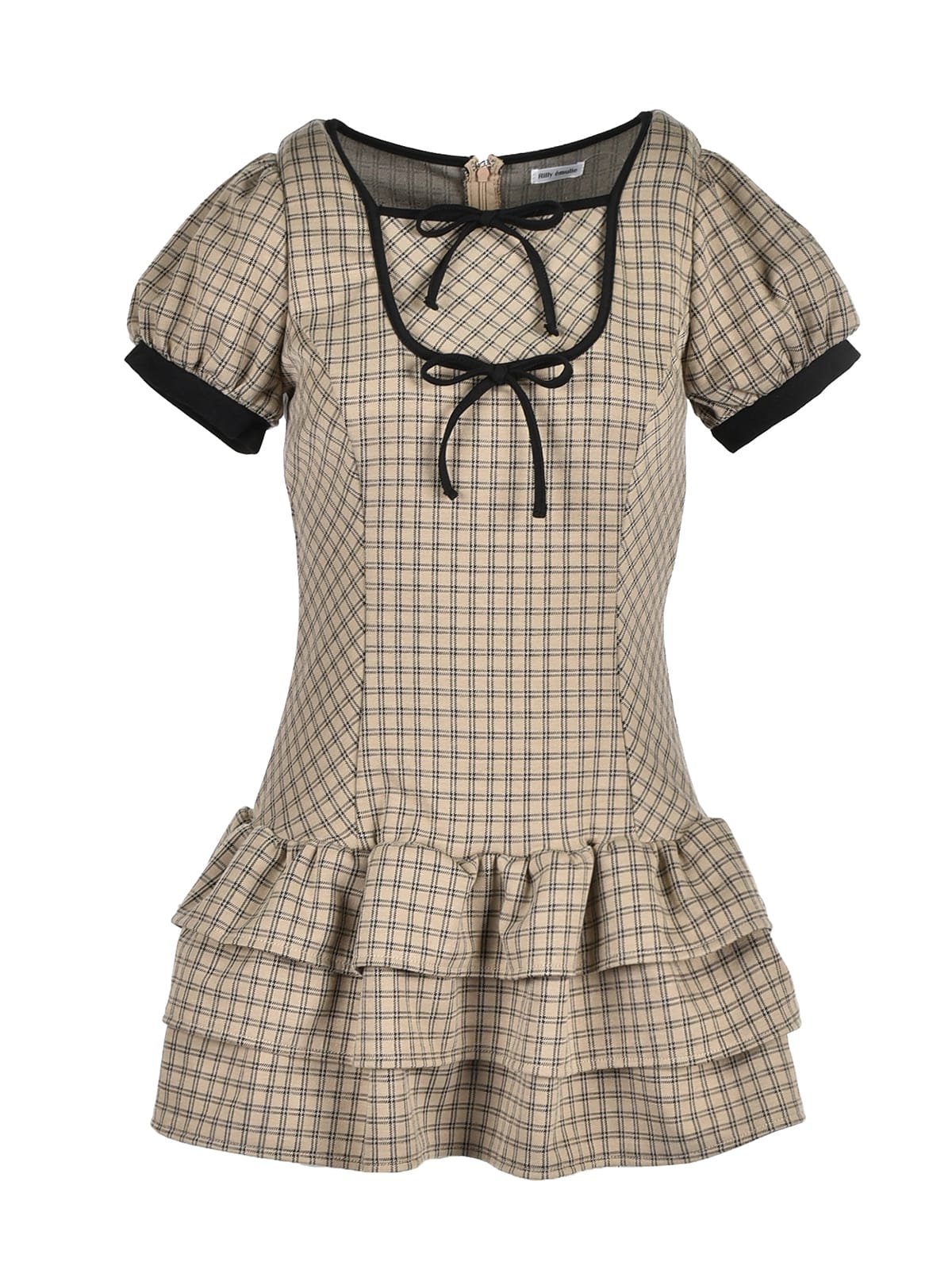 Ribbon Fit Tiered Sweat Onepiece｜evelyn（エブリン）公式通販サイト