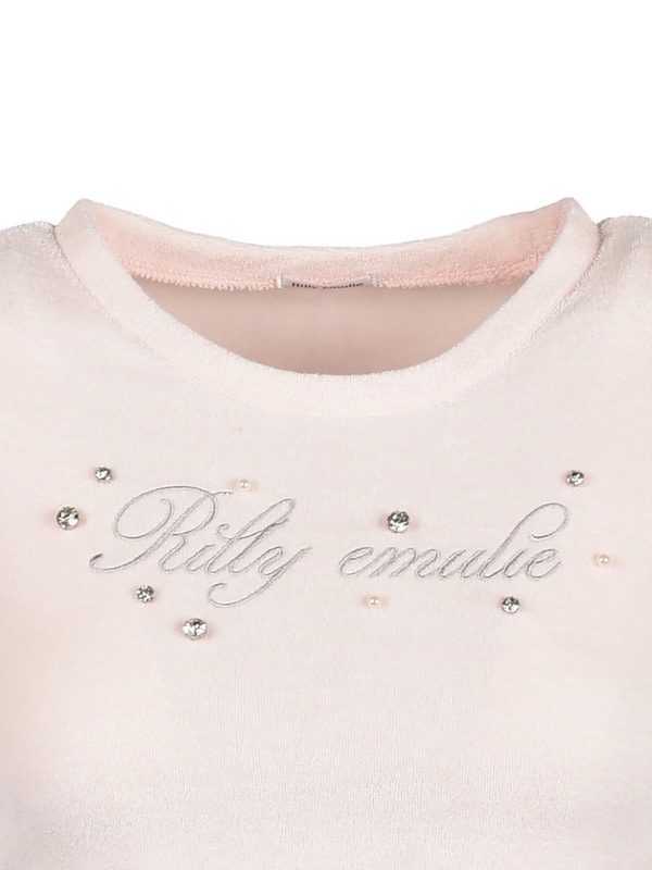 Logo Bijou Pile Tshirt 詳細画像 イエロー 16