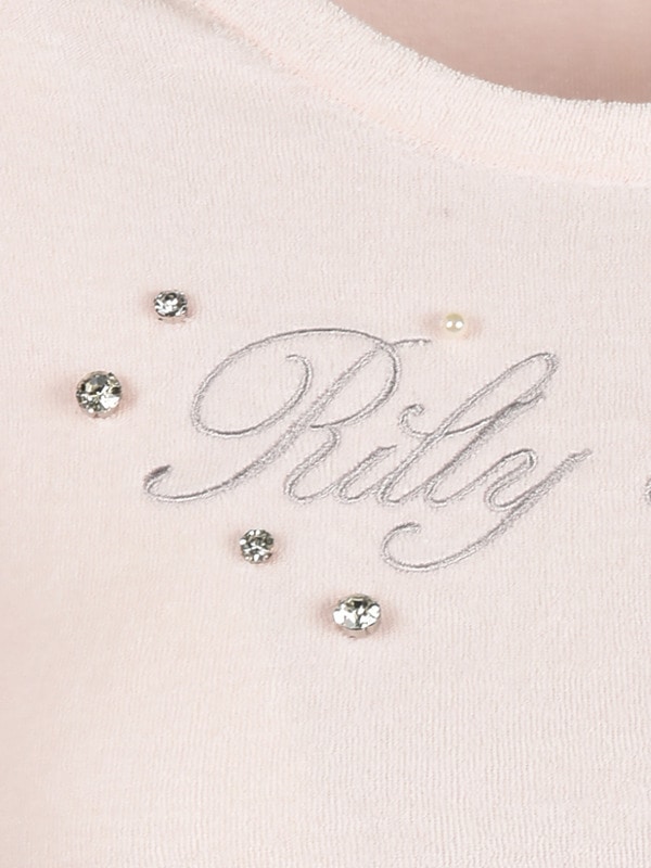 Logo Bijou Pile Tshirt 詳細画像 イエロー 16