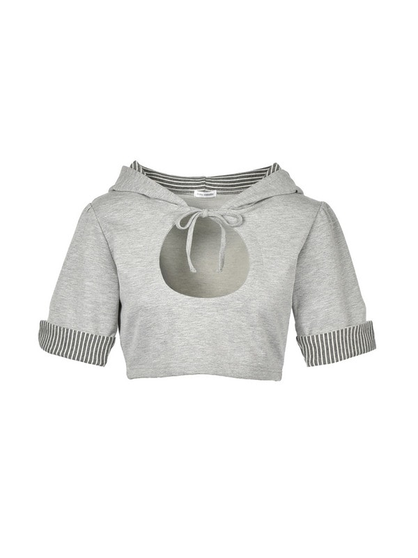 Border Sweat Onepiece Set 詳細画像 グレイ 16