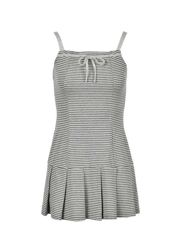 Border Sweat Onepiece Set 詳細画像 グレイ 16