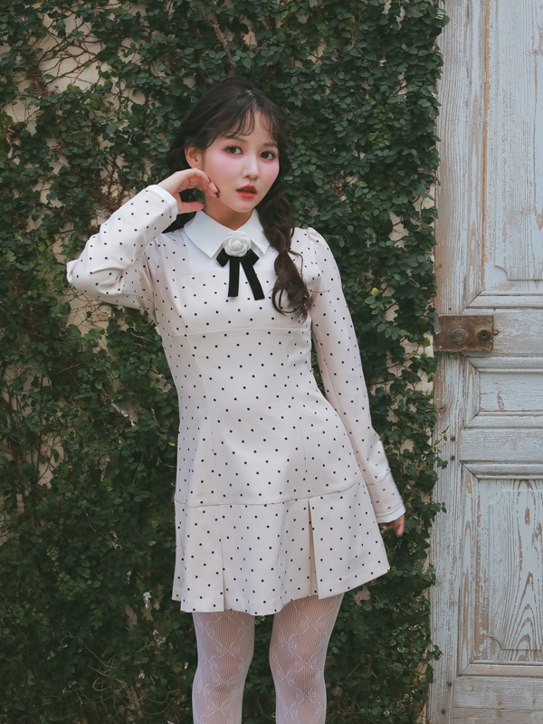 Rose Ribbon Jacket Onepiece 詳細画像 チャコール 16