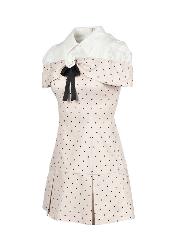 Rose Ribbon Box Tack Onepiece 詳細画像 サックス 16