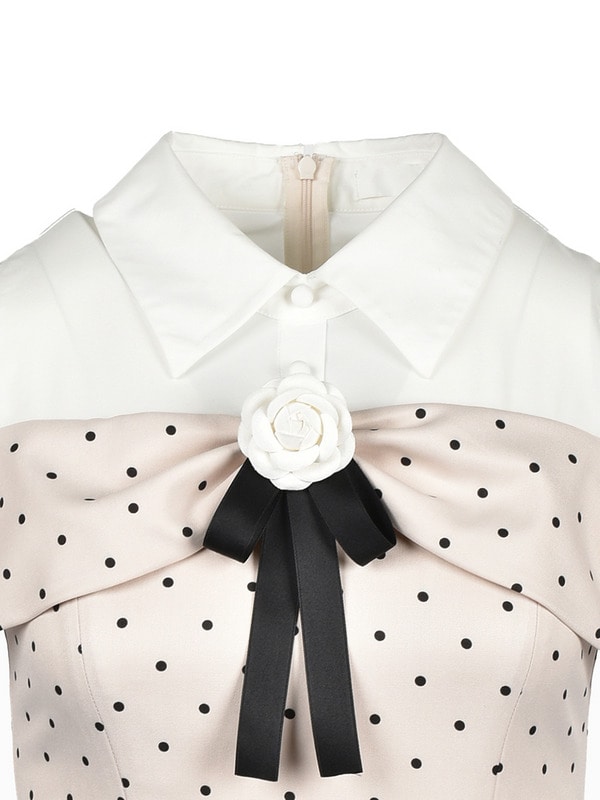 Rose Ribbon Box Tack Onepiece 詳細画像 サックス 16