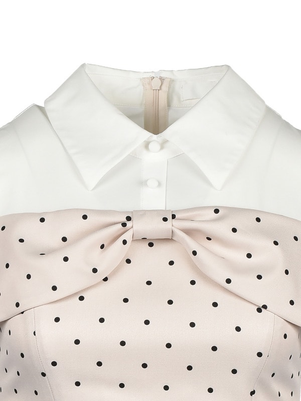 Rose Ribbon Box Tack Onepiece 詳細画像 サックス 16