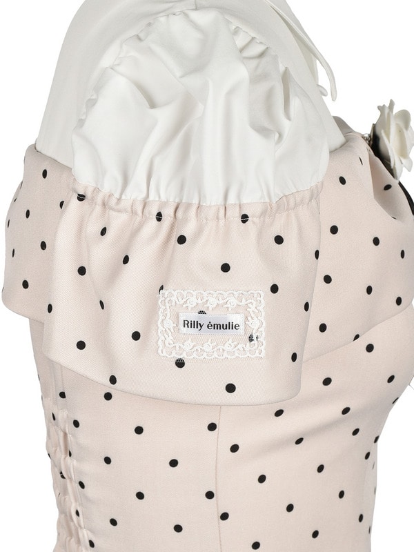 Rose Ribbon Box Tack Onepiece 詳細画像 サックス 16